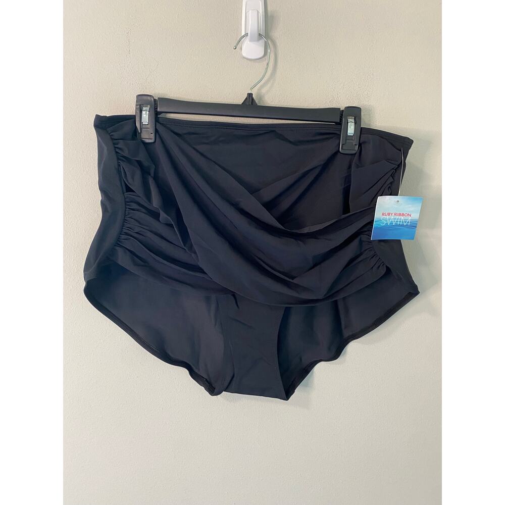 New‎ Ruby Ribbon Palm Beach Swim Brief, Black Size 3XL